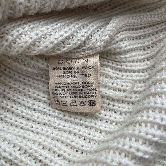 NWOT Doen Heleine Cardigan Hand knitted Women's Size Medium - Picture 12 of 13